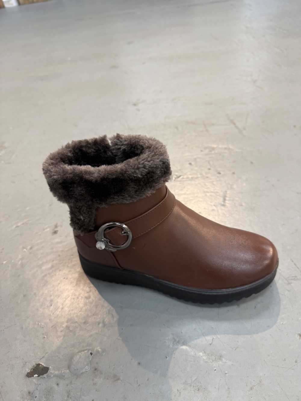 WOMENS BROWN ANKLE  BOOTIES